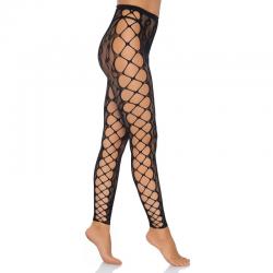 LEG AVENUE FOOTLESS CROTHLESS TIGHTS ONE SIZE - Imagen 2
