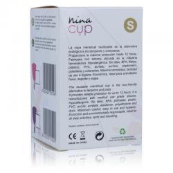 NINA CUP COPA MENSTRUAL TALLA S ROSA - Imagen 4
