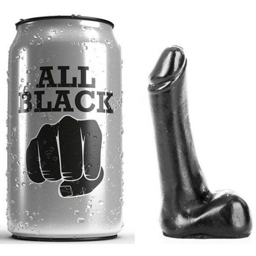 ALL BLACK DILDO 9CM - Imagen 1