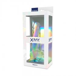 XRAY CLEAR DILDO REALISTA TRANSPARENTE 18.5CM X 3.8CM - Imagen 7
