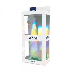 XRAY CLEAR DILDO REALISTA TRANSPARENTE 22CM X 4.6CM - Imagen 7