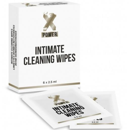 XPOWER INTIMATE CLEANING WIPES TOALLITAS LIMPIEZA INTIMA 6 UNIDADES - Imagen 1