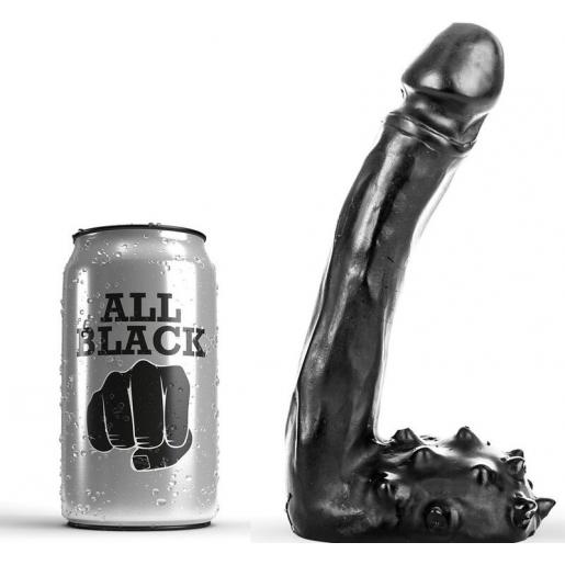 ALL BLACK DILDO REALISTICO 19CM - Imagen 1